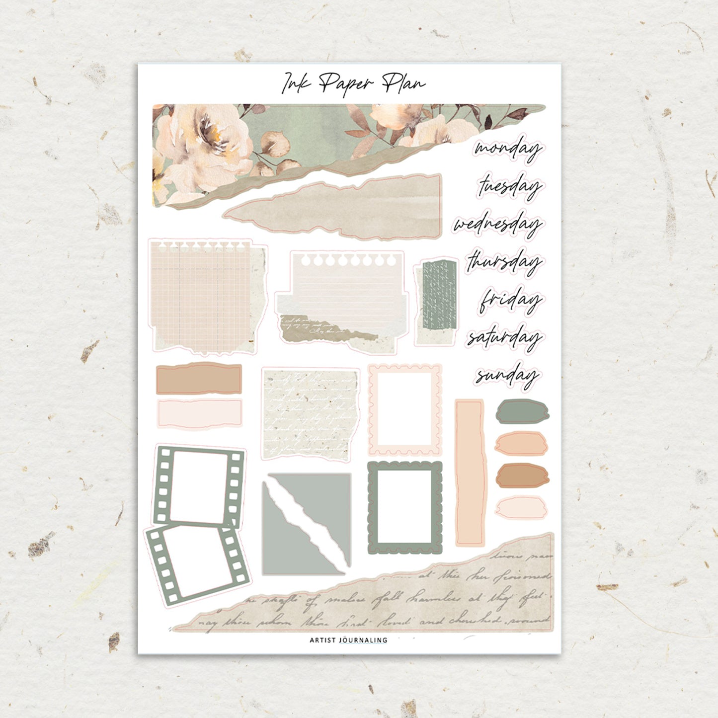 Artist | Journaling Sheet