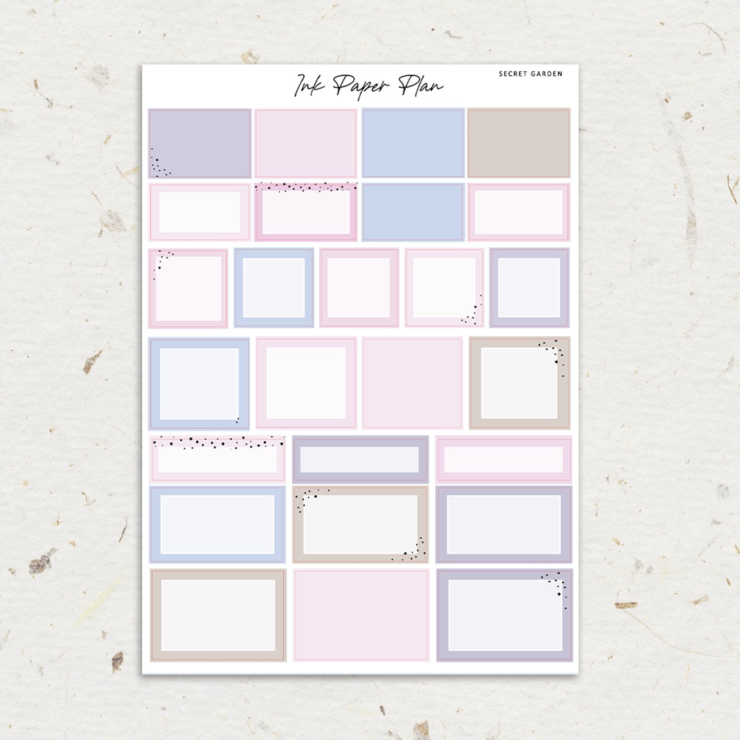 Secret Garden | Weekly Kit | Rose Gold, Silver Foil, or Gold
