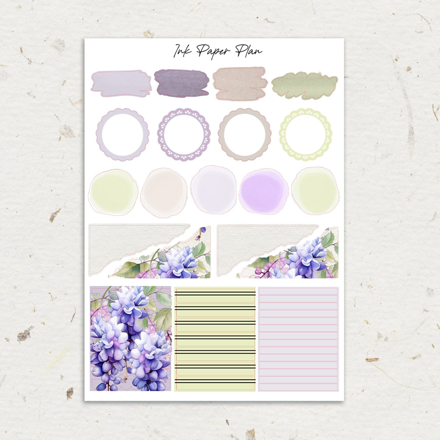 Wisteria | Weekly Kit | Rose Gold, Silver Foil, or Gold