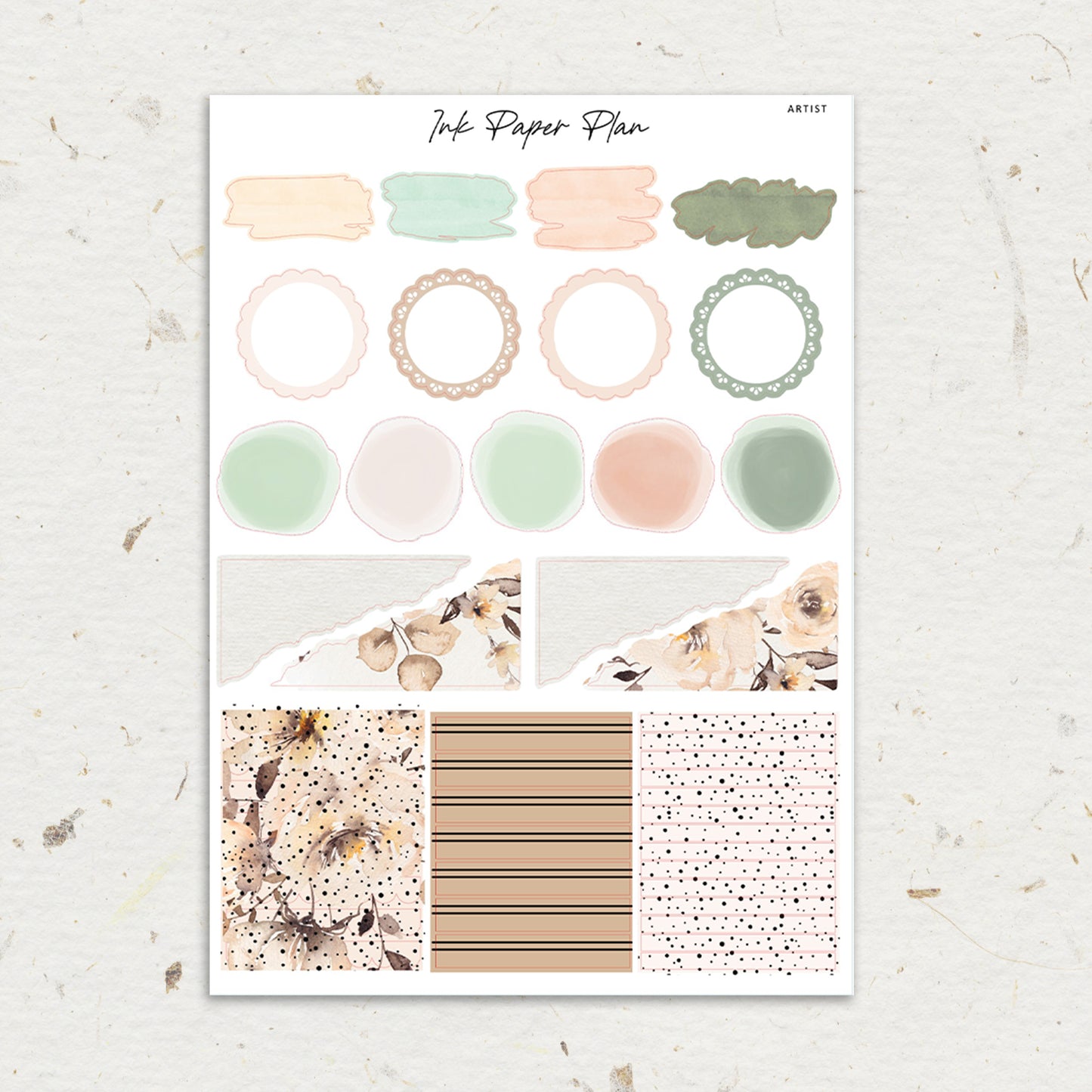 Artist | Weekly Kit | Rose Gold, Silver Foil, or Gold