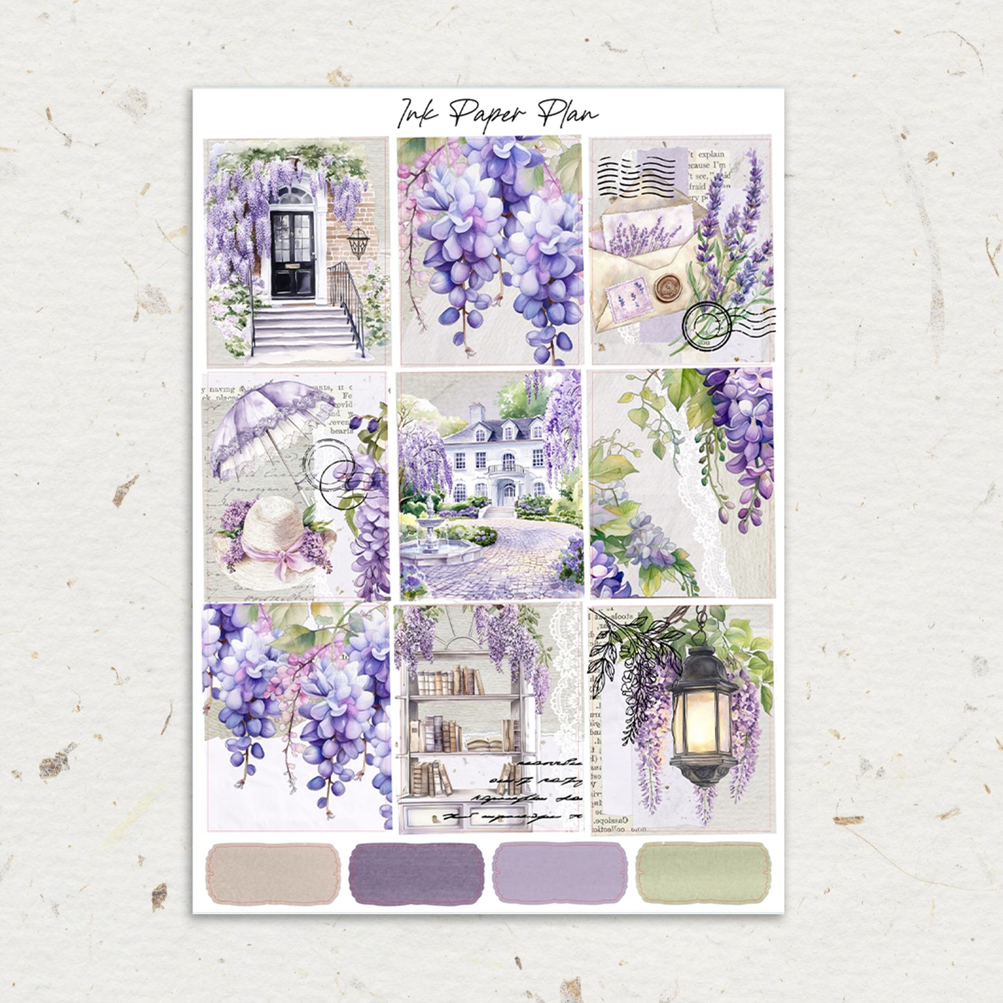 Wisteria | Weekly Kit | Rose Gold, Silver Foil, or Gold