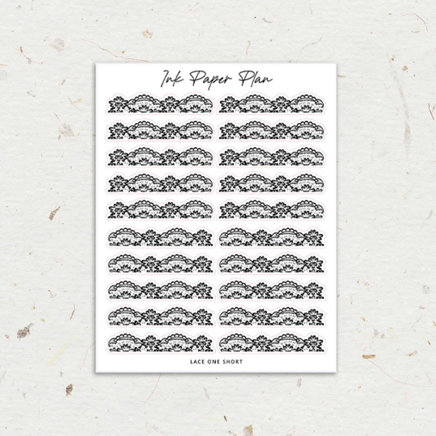 Lace One Short | Foiled Header