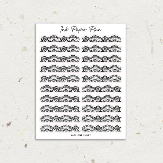 Lace One Short | Foiled Header