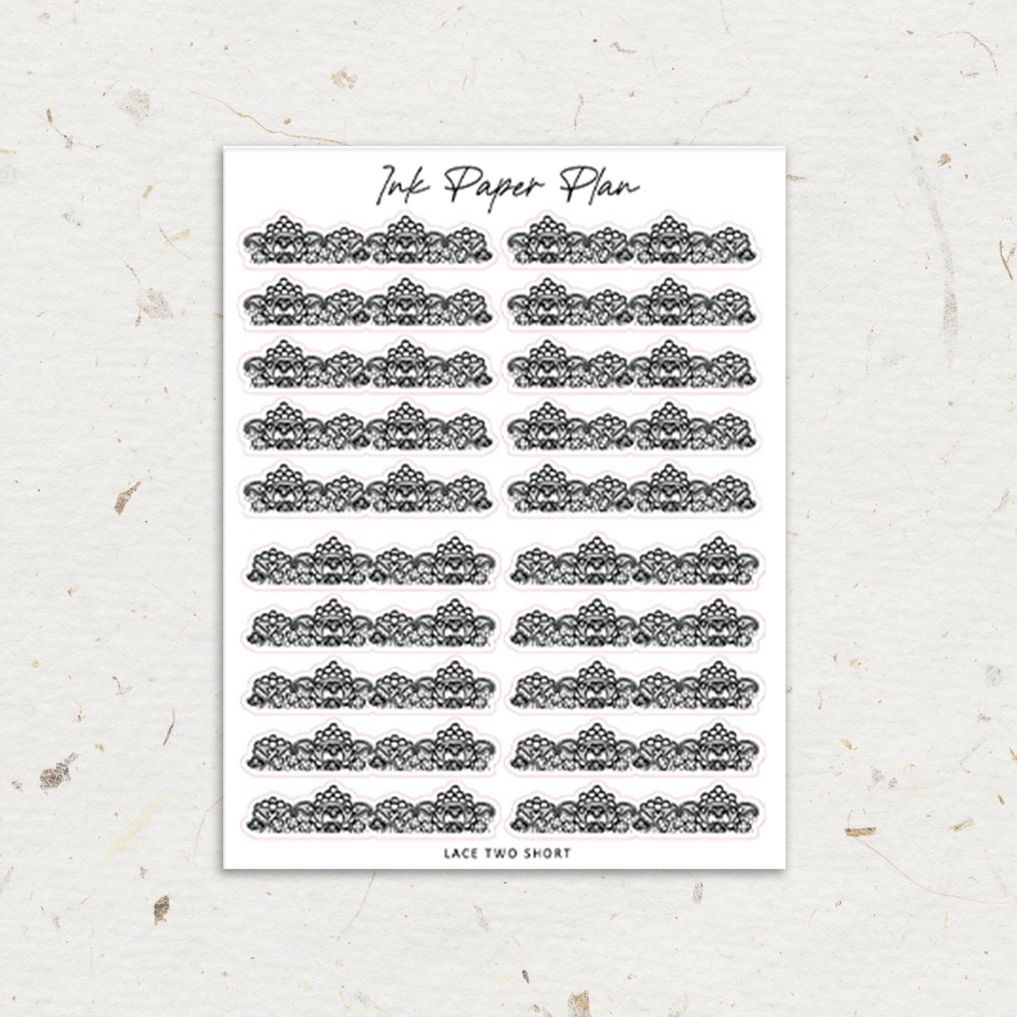 Lace Two Short | Foiled Header