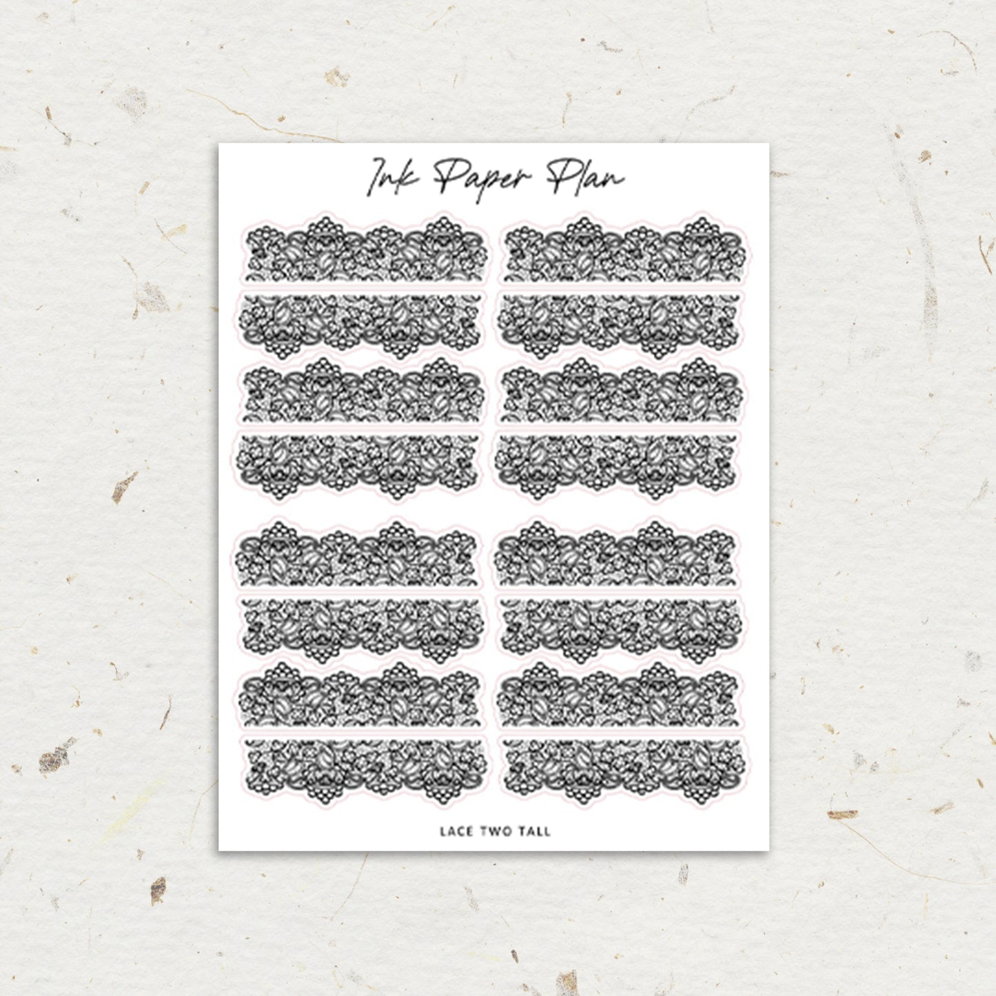 Lace Two Tall | Foiled Header