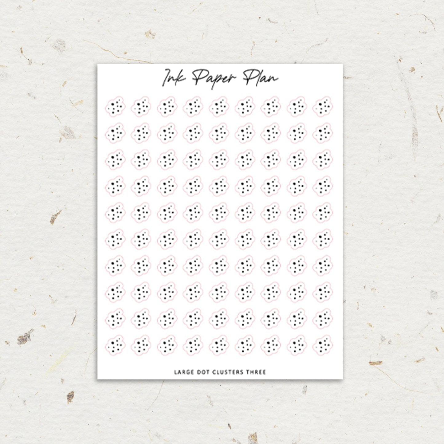 Large Dot Three | Foiled Clusters