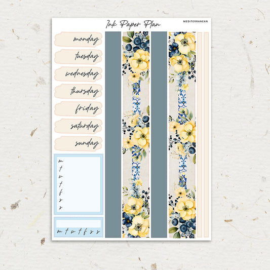 Mediterranean | Weekly Kit | Rose Gold, Silver Foil, or Gold