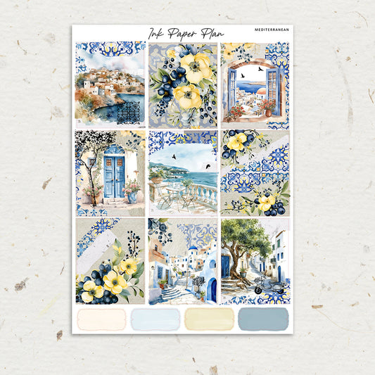 Mediterranean | Weekly Kit | Rose Gold, Silver Foil, or Gold