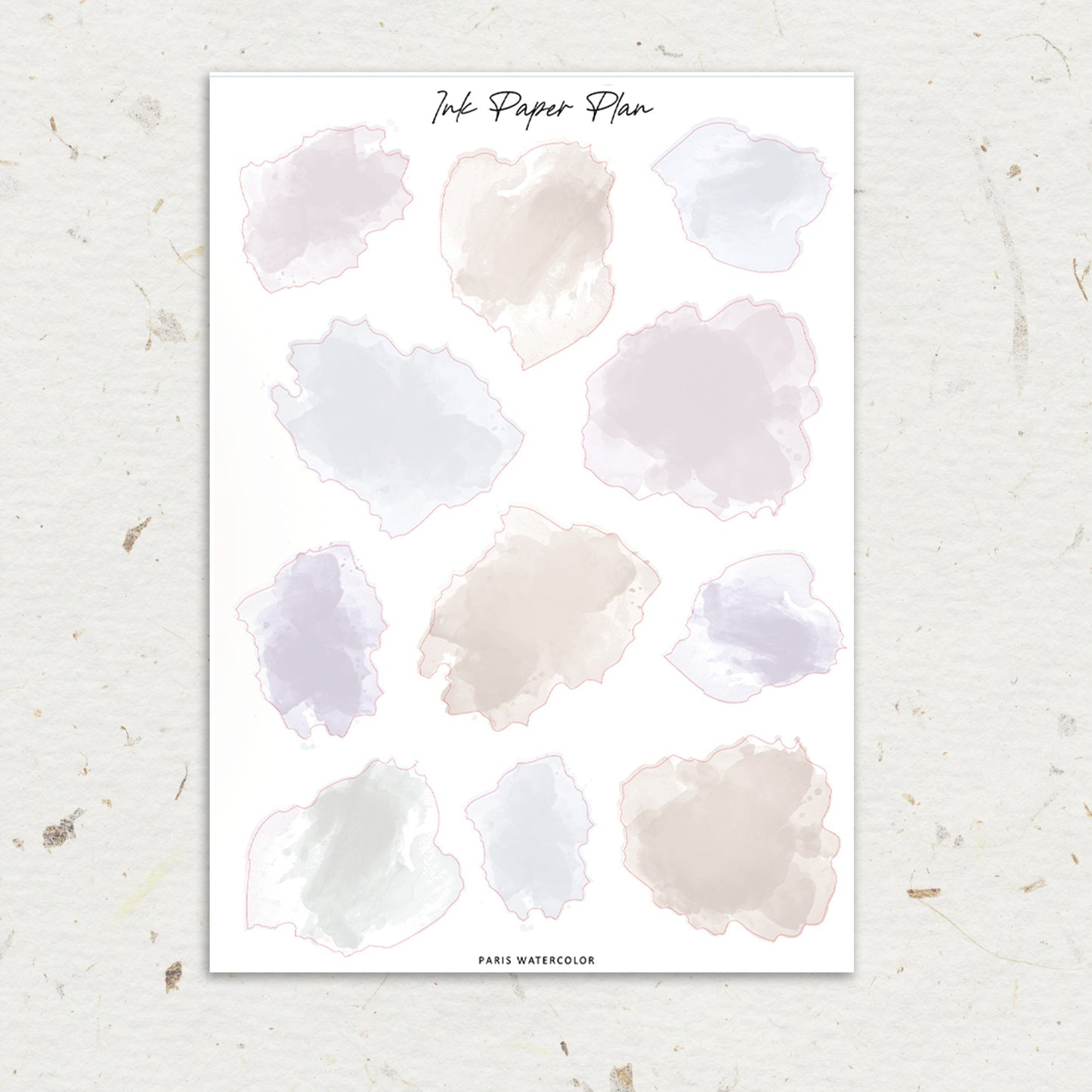 Paris | Watercolor Spot Sheet