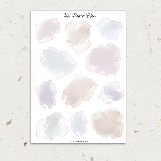 Paris | Watercolor Spot Sheet