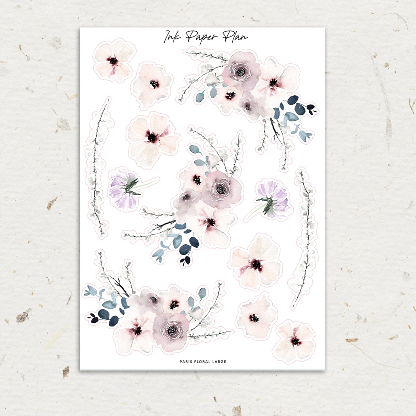 Paris | XL Floral Deco Sheet
