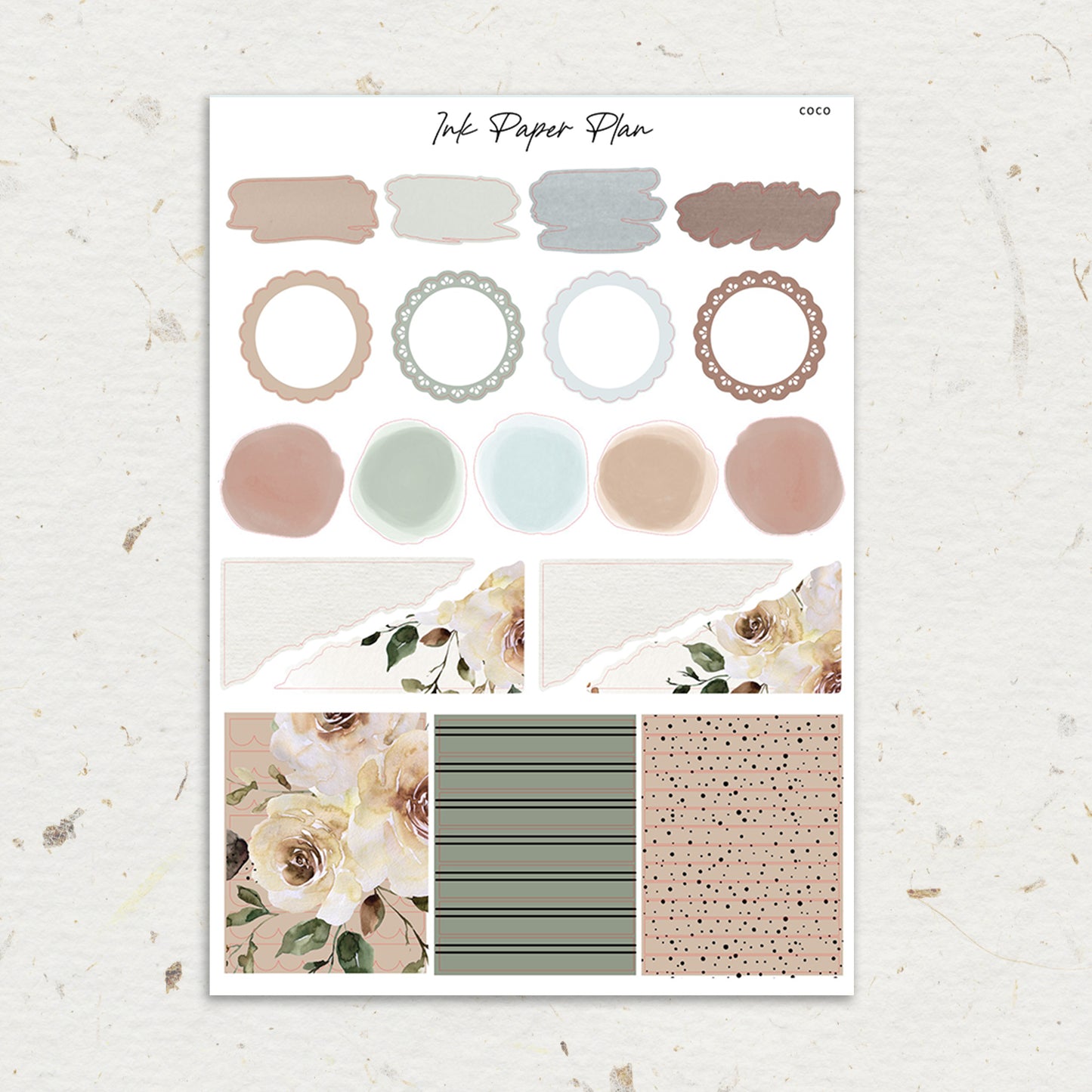 Coco | Weekly Kit | Rose Gold, Silver Foil, or Gold