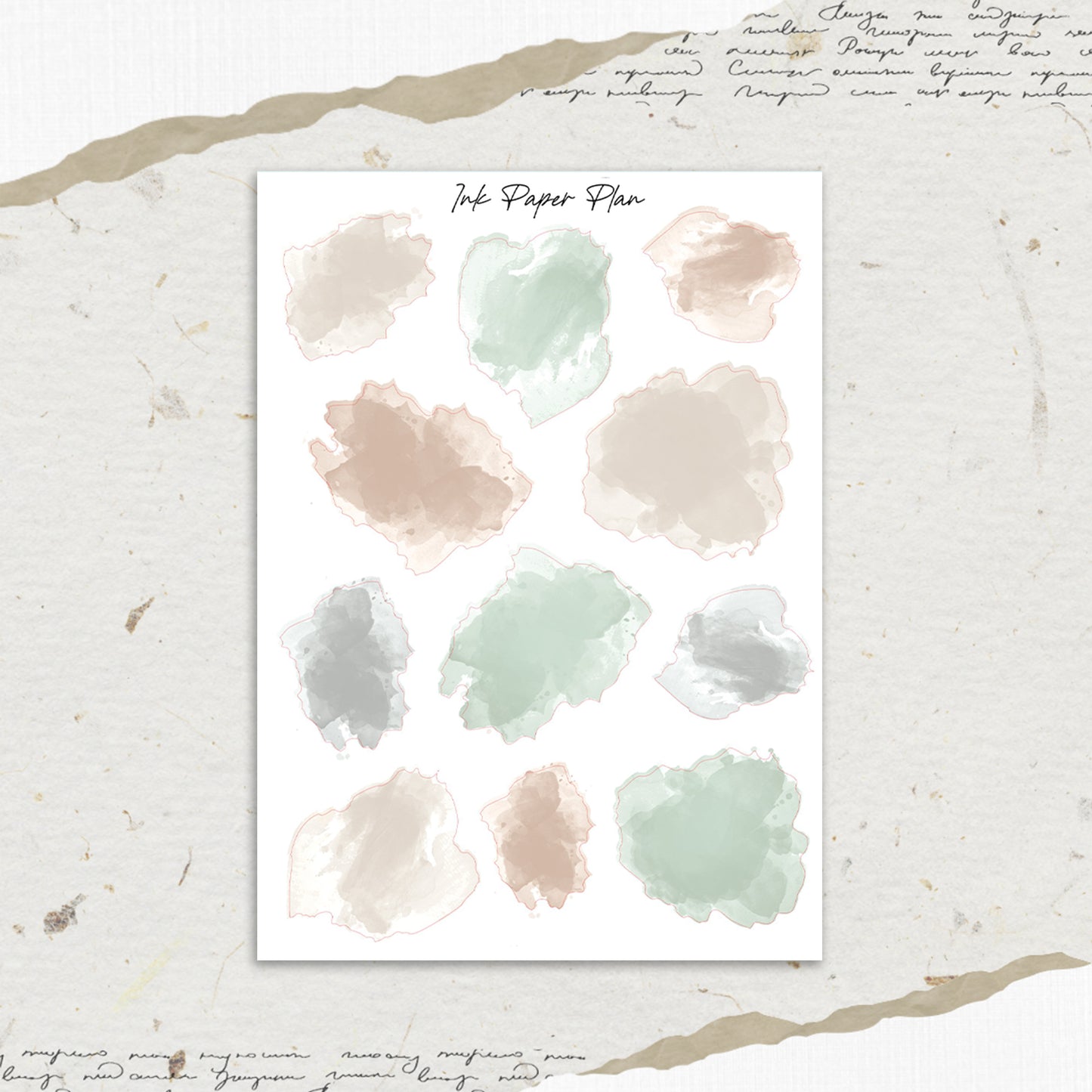Sage | Watercolor Spot Sheet