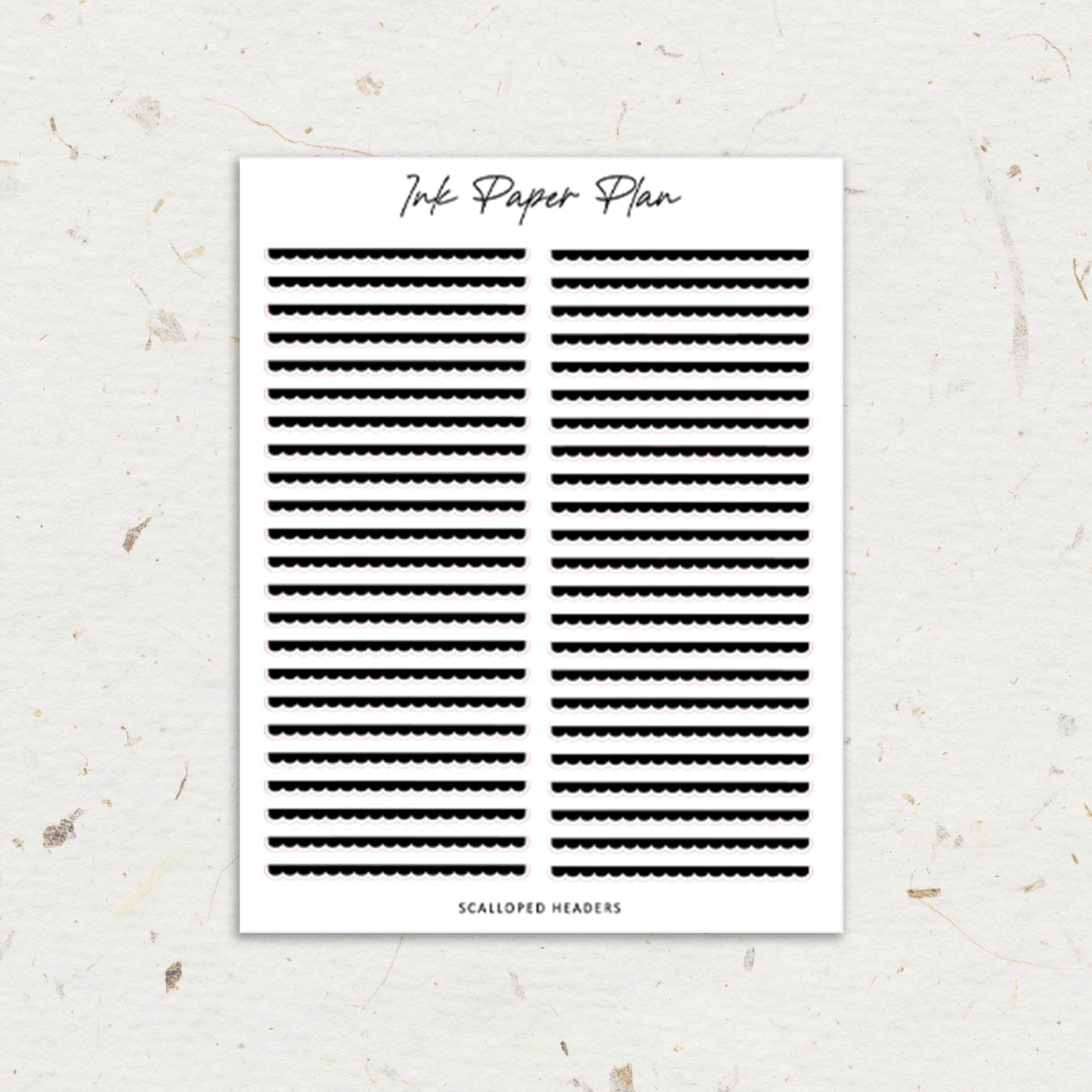 Scalloped | Foiled Header