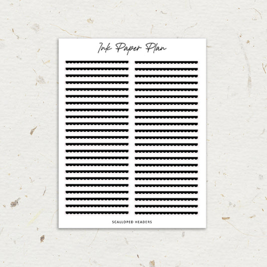 Scalloped | Foiled Header