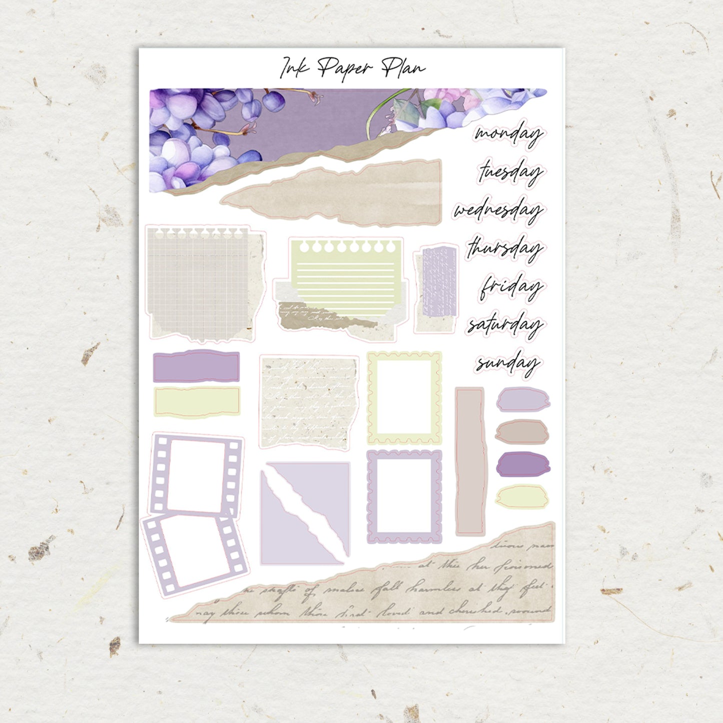 Wisteria | Journaling Sheet