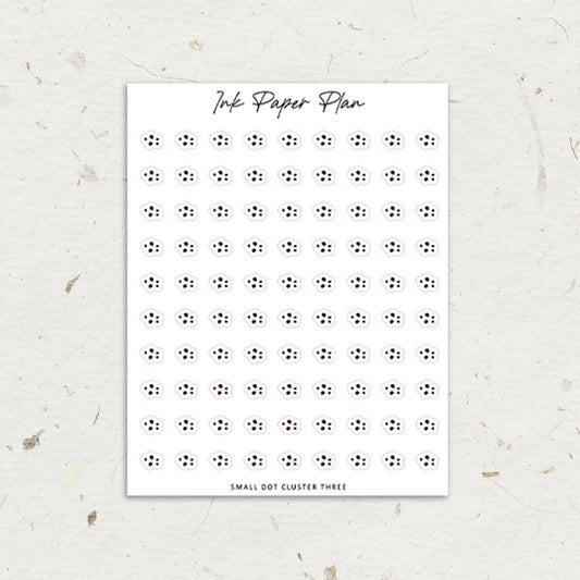 Small Dot Three | Foiled Clusters