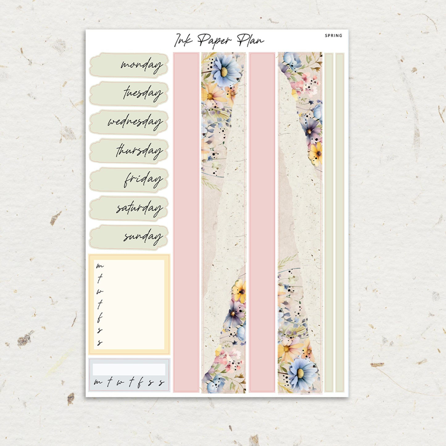 Spring | Weekly Kit | Rose Gold, Silver Foil, or Gold