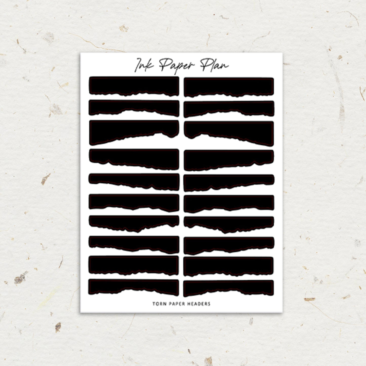 Torn Paper | Foiled Header