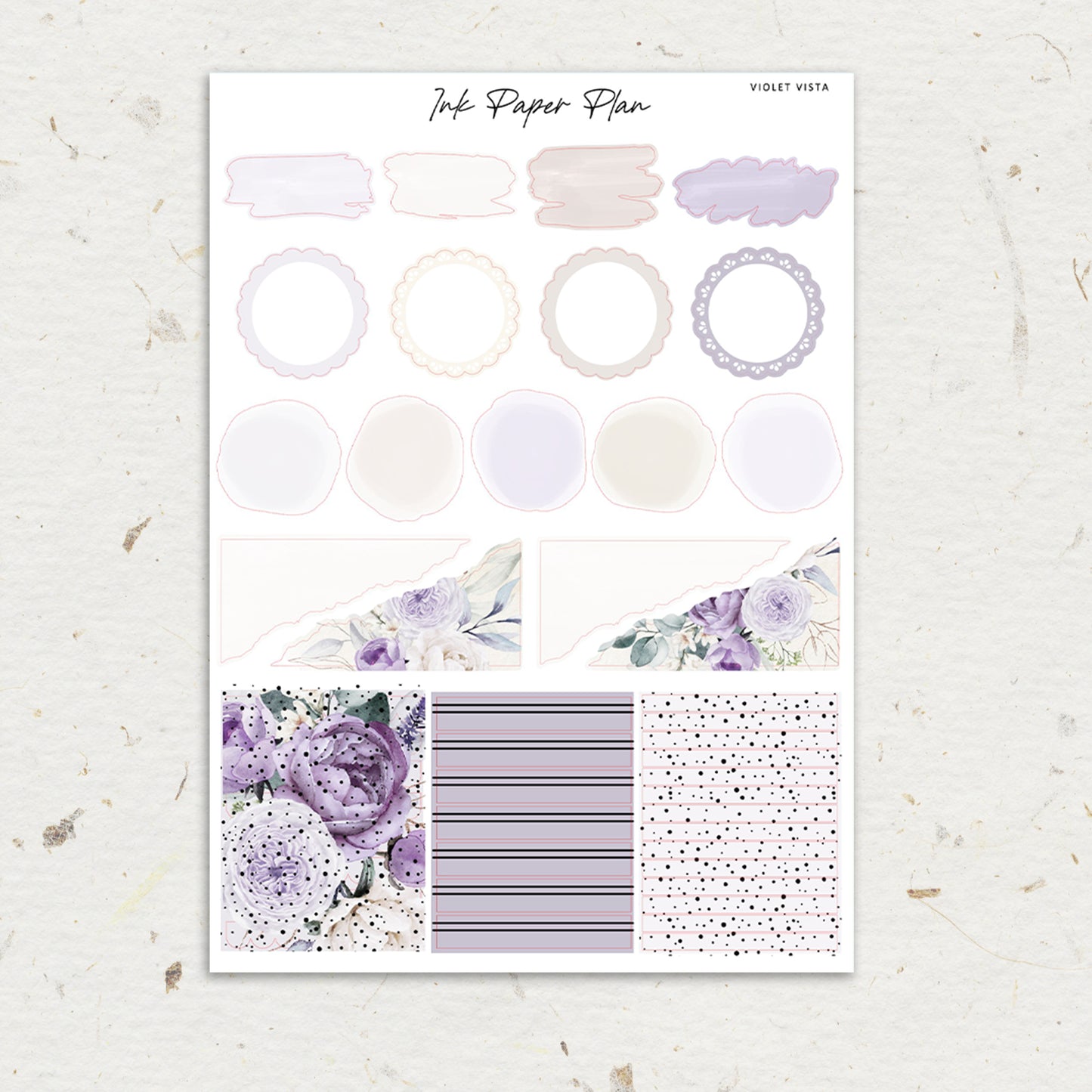 Violet Vista | Weekly Kit | Rose Gold, Silver Foil, or Gold