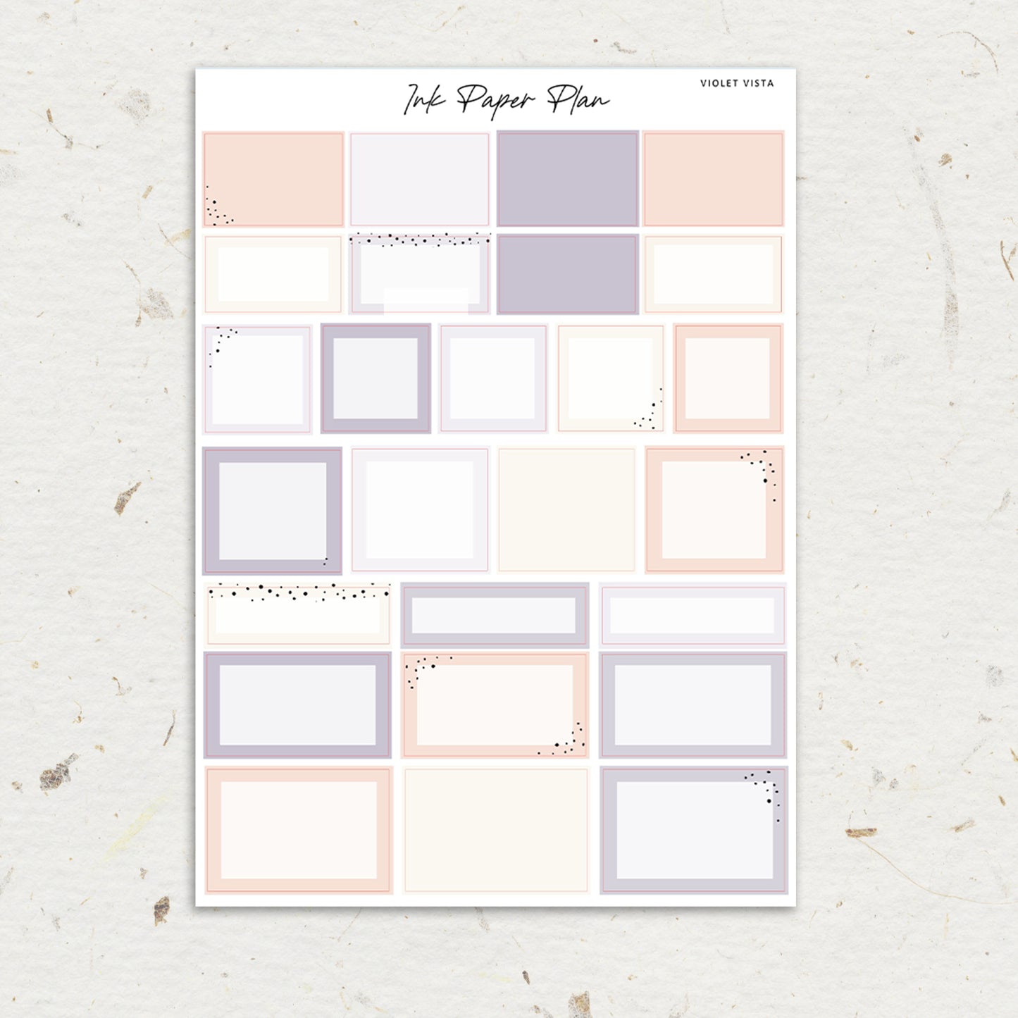 Violet Vista | Weekly Kit | Rose Gold, Silver Foil, or Gold