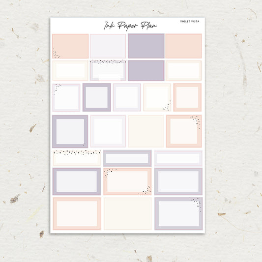 Violet Vista | Weekly Kit | Rose Gold, Silver Foil, or Gold