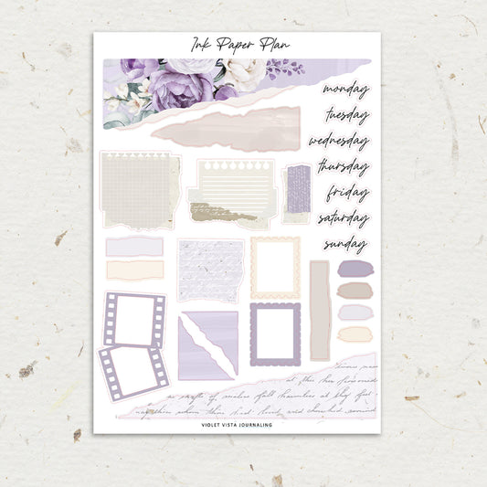 Violet Vista | Journaling Sheet