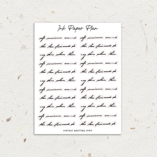 Vintage Writing | Foiled Header