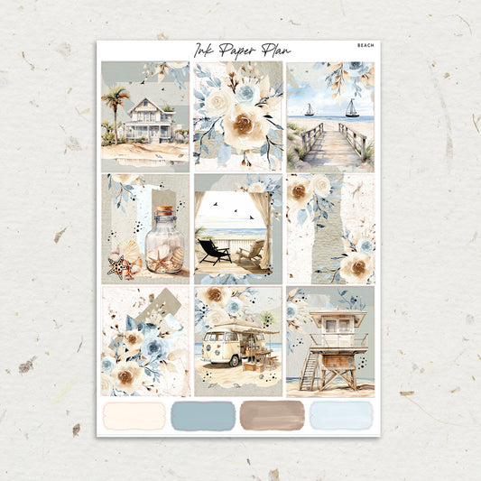 Beach | Weekly Kit | Rose Gold, Silver Foil, or Gold