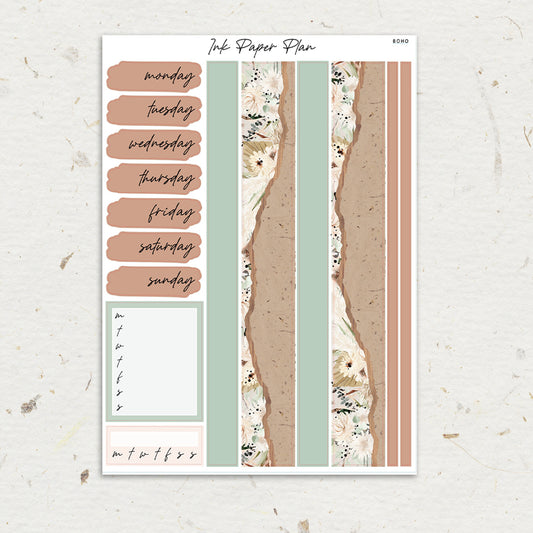 Boho | Weekly Kit | Rose Gold, Silver Foil, or Gold