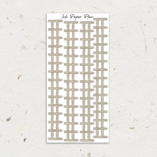 Tan Tall | Watercolor Fence