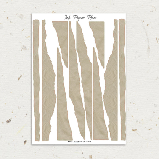 Kraft | Washi Torn Paper