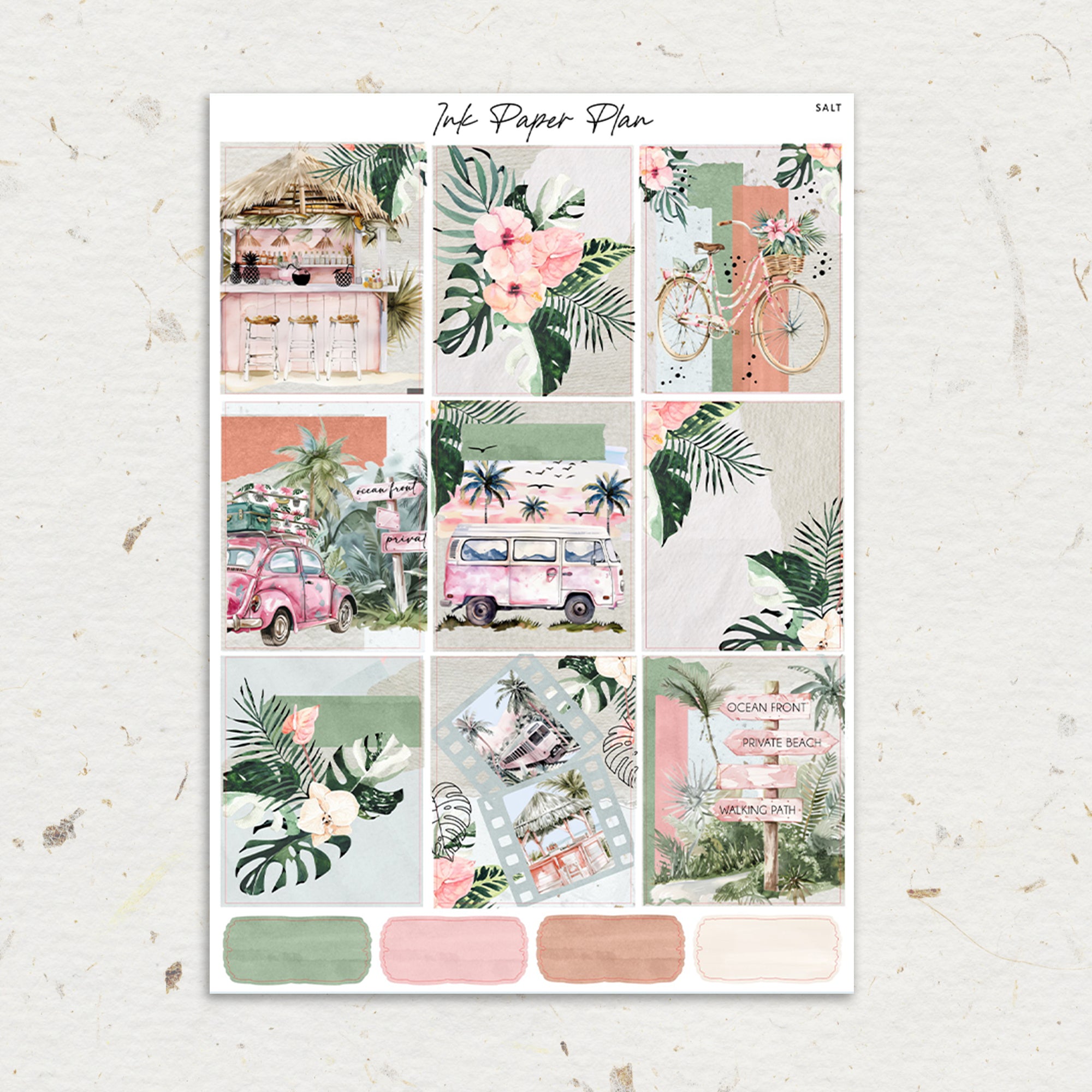Salt | Weekly Kit | Rose Gold, Silver Foil, or Gold – Ink Paper Plan