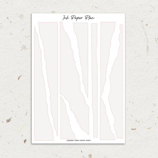 Sidebar Torn Paper | Solid Neutral