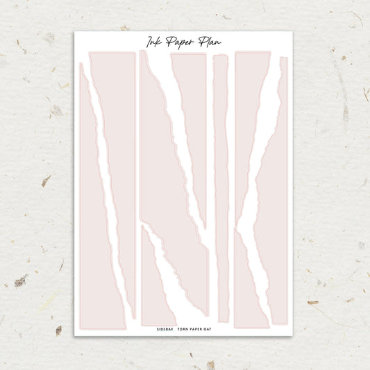 Sidebar Torn Paper | Solid Neutral