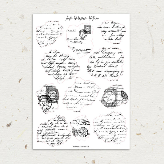 Vintage Splotchs | Foiled Overlay