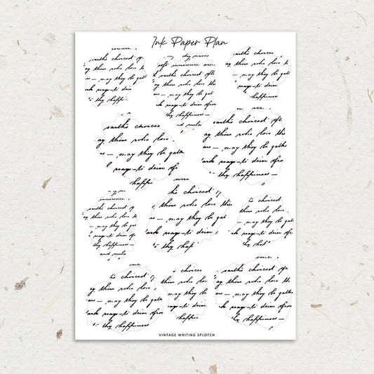 Writing Splotchs | Foiled Overlay