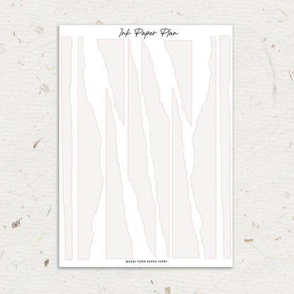 Washi Torn Paper | Solid Neutral