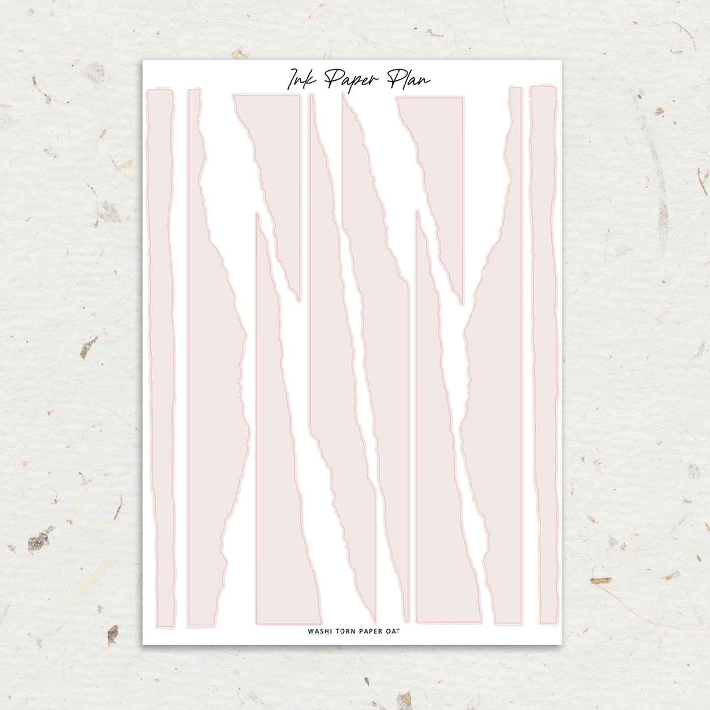 Washi Torn Paper | Solid Neutral