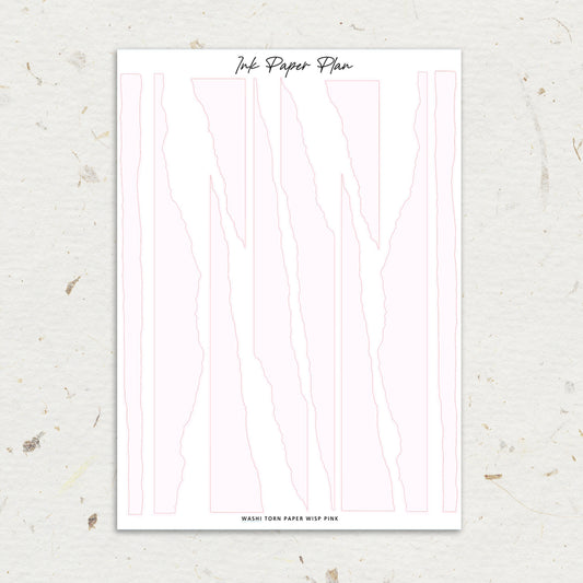 Washi Torn Paper | Solid Pastel
