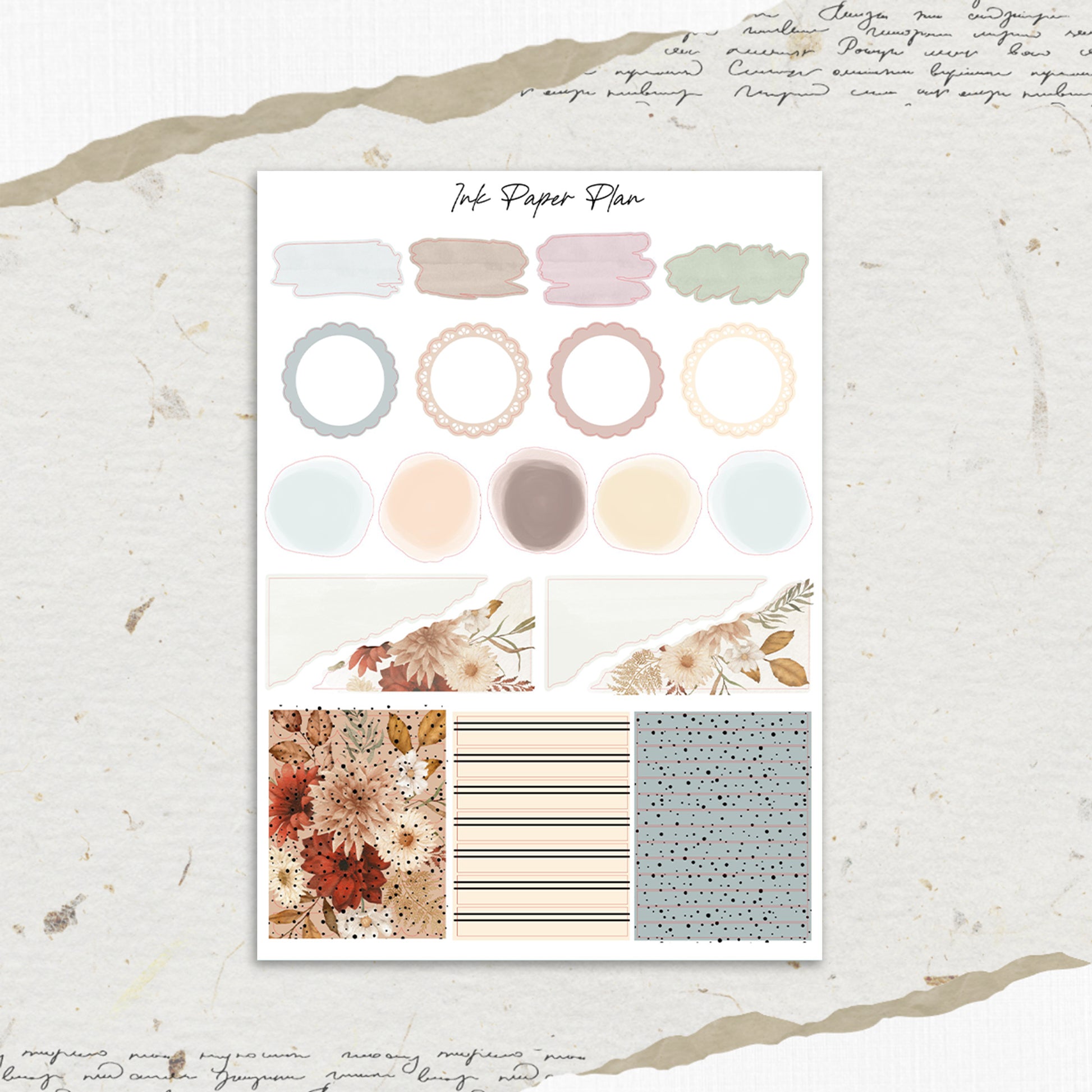 Abundant | Weekly Kit | Rose Gold, Silver Foil, or Gold – Ink Paper Plan