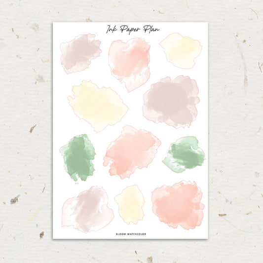 Bloom | Watercolor Spot Sheet