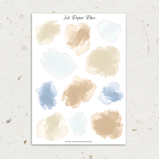 Spring Cottage | Watercolor Spot Sheet