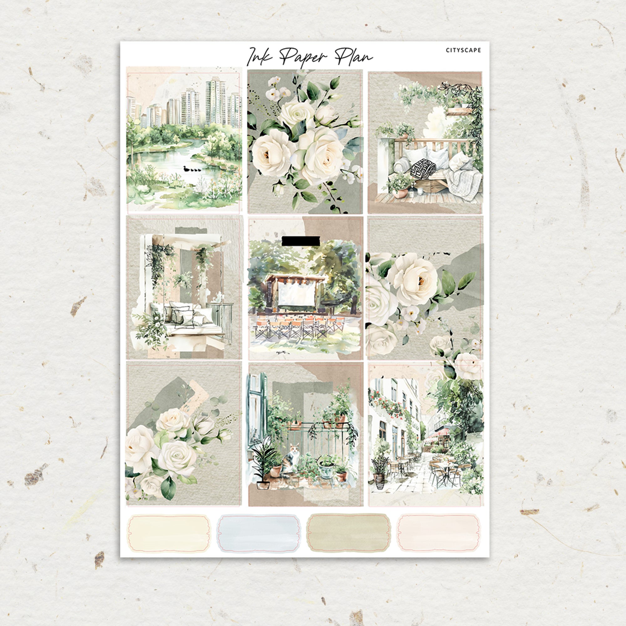 Lakeside | Weekly Kit | Rose Gold, Silver Foil, or Gold – Ink Paper Plan