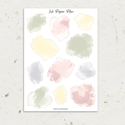 Spring | Watercolor Spot Sheet