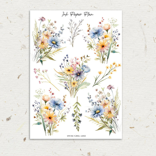 Spring | XL Floral Deco Sheet