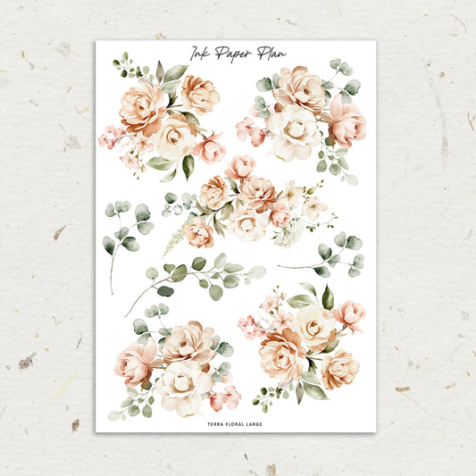 Terra | XL Floral Deco Sheet