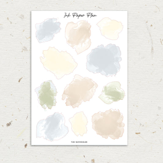 Tide | Watercolor Spot Sheet