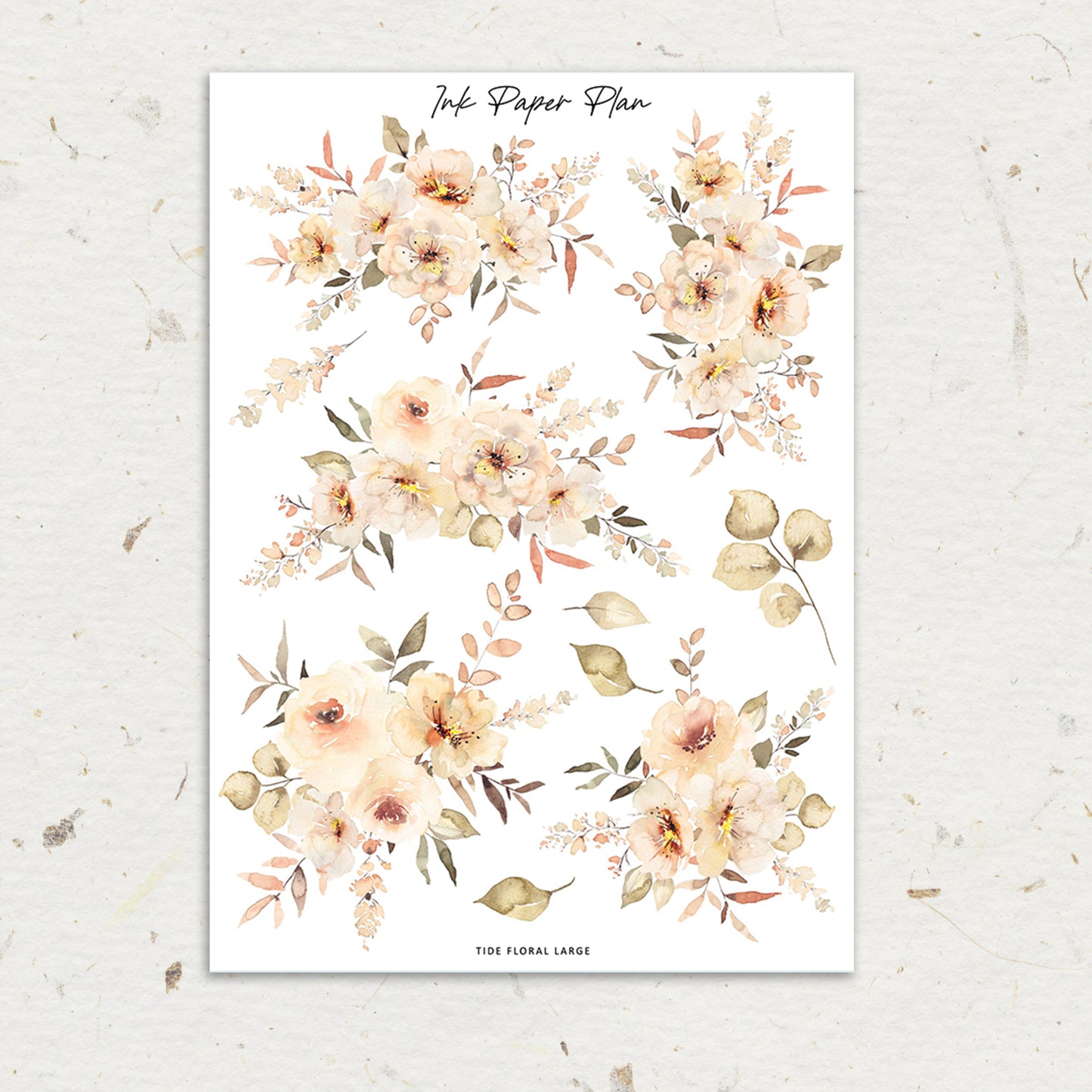Tide | XL Floral Deco Sheet