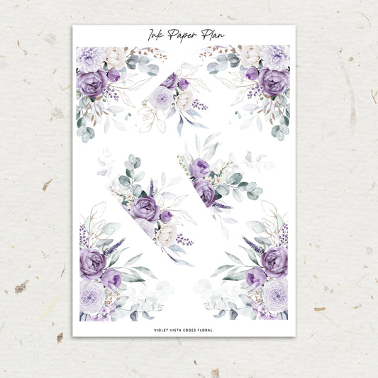 Violet Vista | Floral Edges